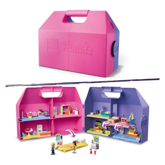 Slika LEGO® FRIENDS 42697 Kreativni kofer s kućicom za lutke