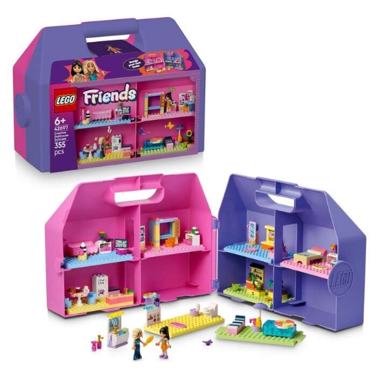 Slika LEGO® FRIENDS 42697 Kreativni kofer s kućicom za lutke