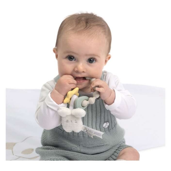 Slika My Sweet Dou Dou zvečka grickalica prsten zeko 1254000 CHICCO 