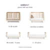Slika Kot Skandi dječji krevetić - Cashmere/Walnut - Snuz