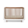 Slika Kot Skandi dječji krevetić - White/Walnut - Snuz