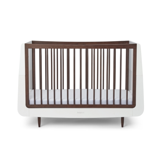 Slika Kot Skandi dječji krevetić - White/Ebony - Snuz