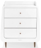 Slika Kot Skandi komoda za prematanje - White/ Walnut - Snuz