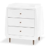 Slika Kot Skandi komoda za prematanje - White/ Walnut - Snuz