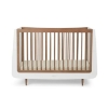 Slika Kot Skandi Set 2u1 - Krevetić + komoda za prematanje - White/Walnut - Snuz