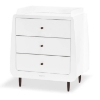 Slika Kot Skandi Set 2u1 - Krevetić + komoda za prematanje - White/Ebony - Snuz