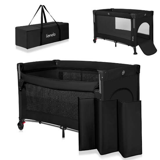 Slika Krevetić 3u1 Ellen, Black Carbon Lionelo 