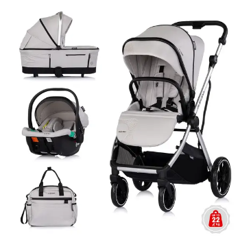 Slika Dječja kolica 3u1 Aurora Platinum - Chipolino