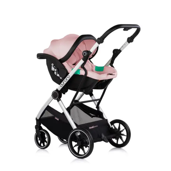 Slika Dječja kolica 3u1 Aurora Powder Pink - Chipolino