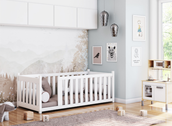 Slika Krevet s ogradicom CONCEPT 90x200 bijeli