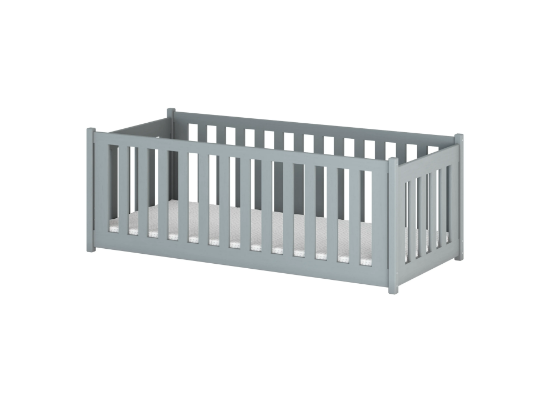 Slika Krevet s ogradicom CONCEPT 90x200 sivi