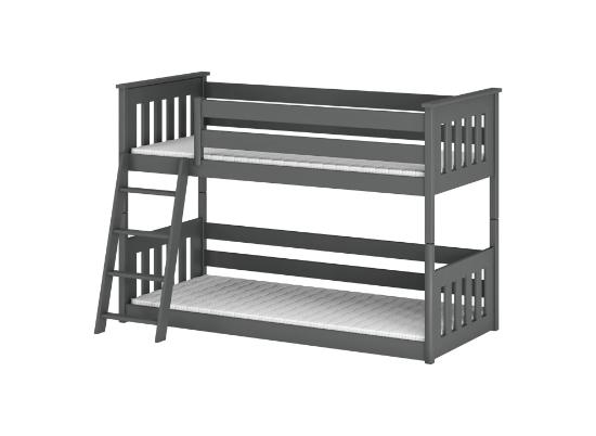 Slika Krevet na kat KEVIN 80x160 tamnosivi