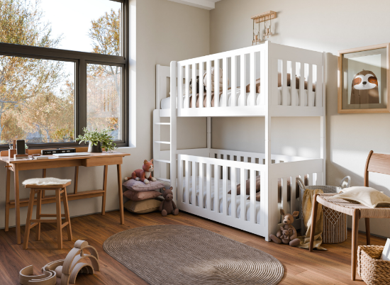 Slika Krevet na kat KONRAD 80x160 bijeli