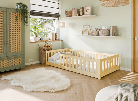 Slika Montessori krevet BELLA 90x200 borov