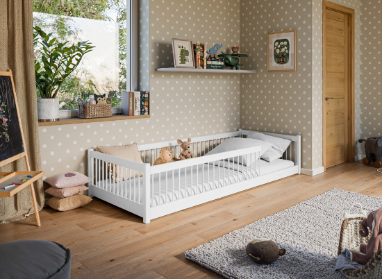 Slika Montessori krevet PEDRO 90x200 bijeli
