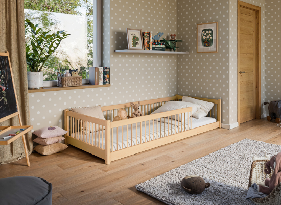 Slika Montessori krevet PEDRO 90x200 borov