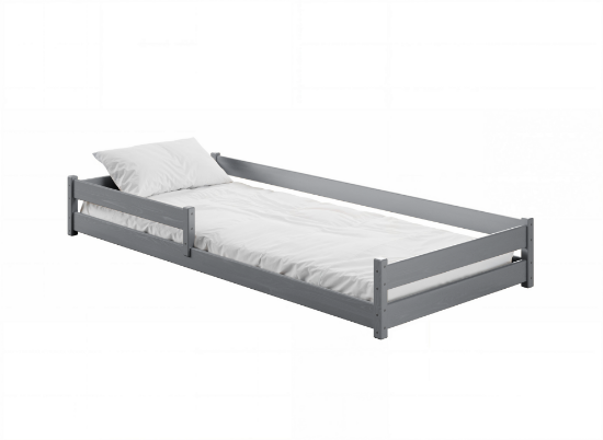 Slika Montessori krevet ALIS 90x200 sivi