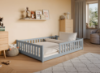 Slika Montessori krevet MATI 140x200 sivi