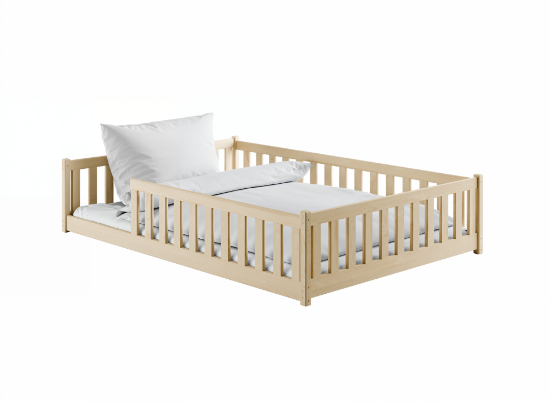 Slika Montessori krevet MATI 140x200 borov