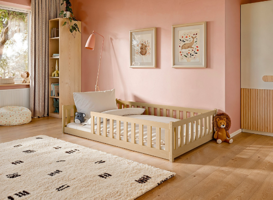 Slika Montessori krevet OTIS 120x200 borov