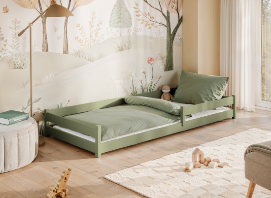 Slika Montessori krevet ALIS 90x200 zeleni