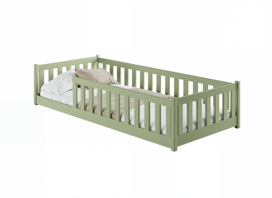 Slika Montessori krevet BELLA 90x200 zeleni
