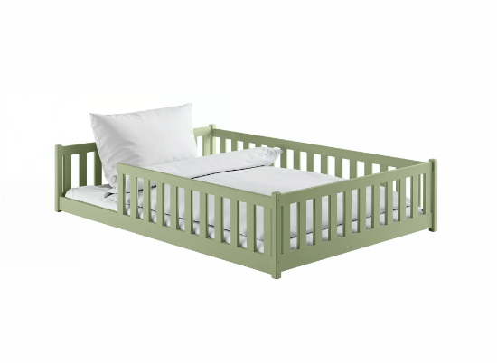 Slika Montessori krevet MATI 140x200 zeleni