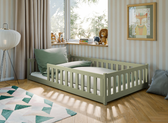 Slika Montessori krevet OTIS 120x200 zeleni