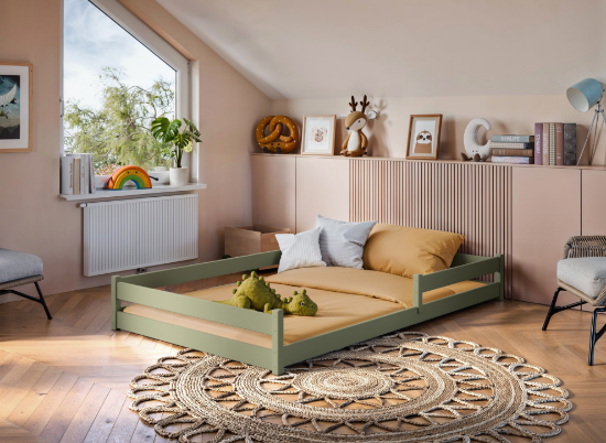 Slika Montessori krevet ZOFIA 120x200 zeleni