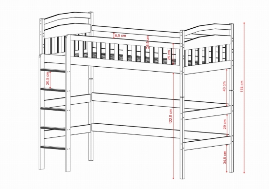 Slika Krevet na galeriji MIA 90x200 bež