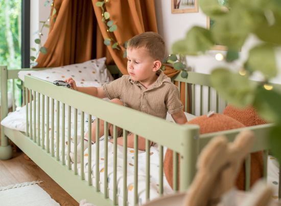 Slika Montessori krevet STAR 90x200 zeleni