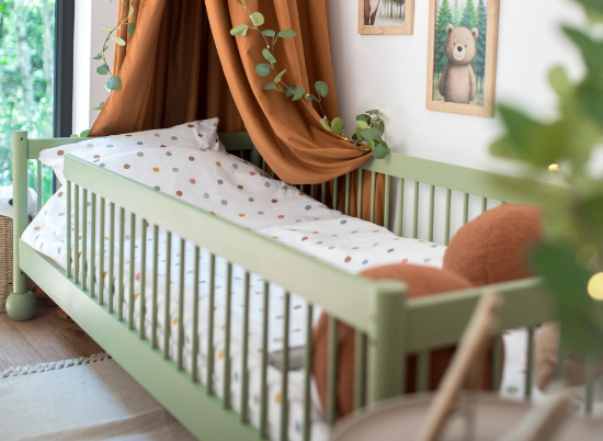 Slika Montessori krevet STAR 90x200 zeleni
