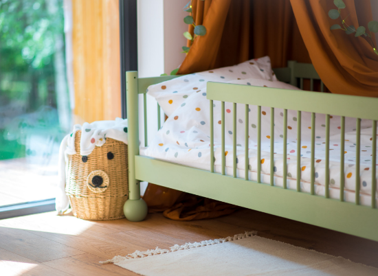 Slika Montessori krevet STAR 90x200 zeleni