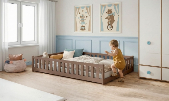 Slika Dječji krevet LEVI 140x200 smeđi