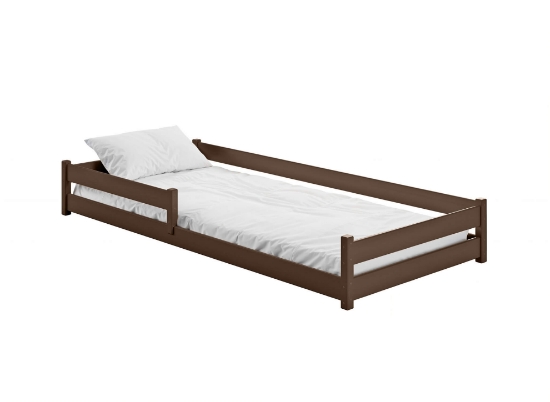 Slika Montessori krevet ALIS 90x190 tamnosmeđi