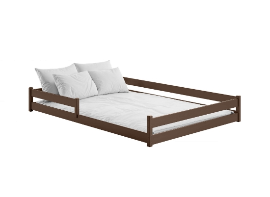 Slika Montessori krevet FINI 140x200 tamnosmeđi