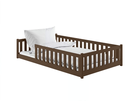 Slika Montessori krevet OTIS 120x200 tamnosmeđi