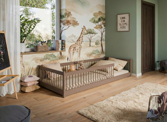 Slika Montessori krevet PEDRO 80x180 smeđi