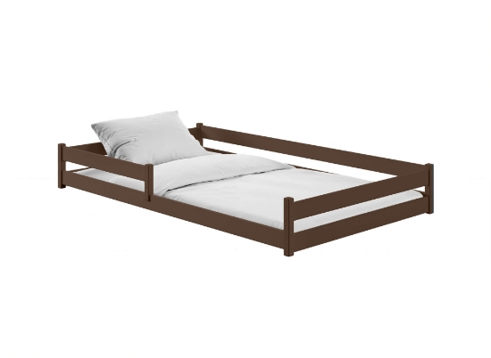 Slika Montessori krevet ZOFIA 120x200 tamnosmeđi