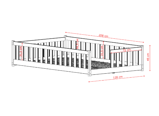Slika Dječji krevet IVY 120x200 krem