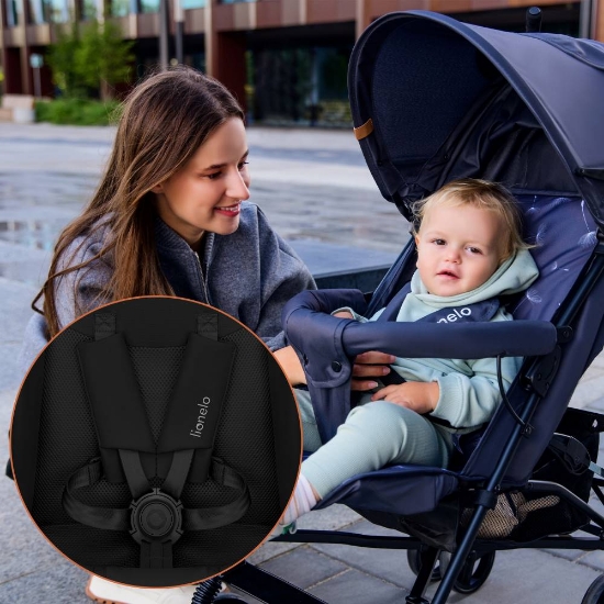 Slika Kišobran kolica Elia, Black Onyx Lionelo 