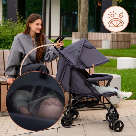 Slika Kišobran kolica Elia, Black Onyx Lionelo 