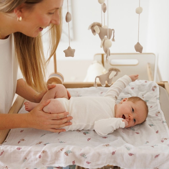 Slika Tetra pelene Muslin Cvijeće, roza BabyOno 