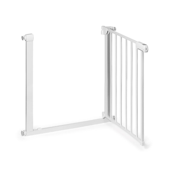 Slika Zaštitna ograda 75-96 cm, bijela Babyono 