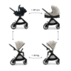 Slika Dječja kolica VESTO 2 3u1, Beige Kinderkraft 
