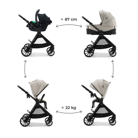 Slika Dječja kolica VESTO 2 3u1, Beige Kinderkraft 