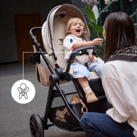 Slika Dječja kolica VESTO 2 3u1, Beige Kinderkraft 
