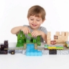 Slika Magnetni set građevinske kocke Vlak - 169 dijelova