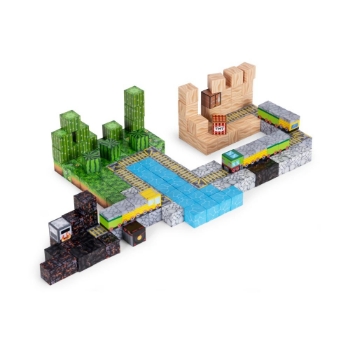 Slika Magnetni set građevinske kocke Vlak - 169 dijelova
