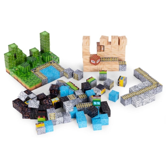 Slika Magnetni set građevinske kocke Vlak - 169 dijelova